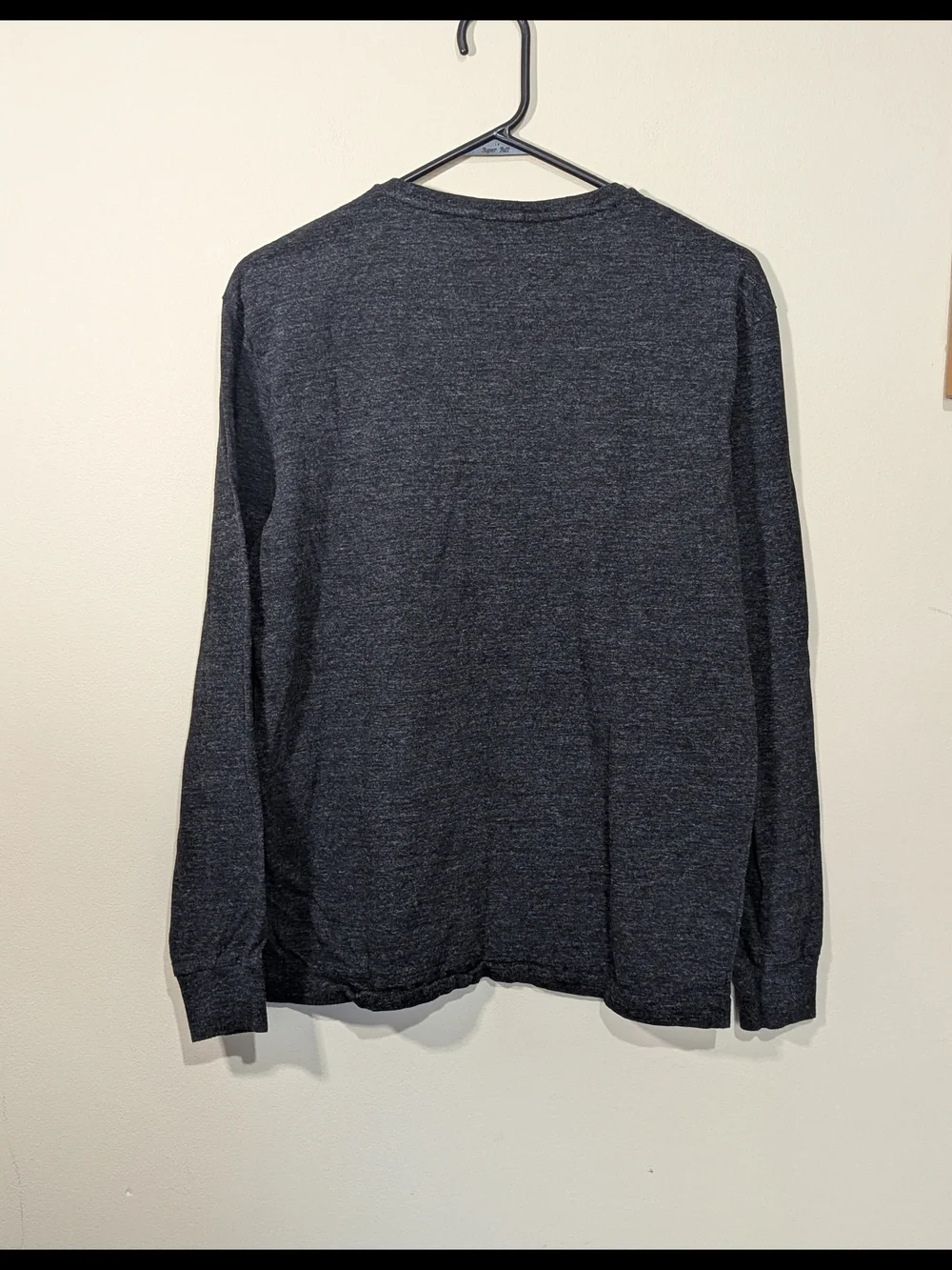 Polo by Ralph Lauren Charcoal Heather Long-Sleeve Crew Tee with Red Pony